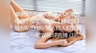 最新10月硬核媚黑！OF黑奴母狗，留学生伪娘【魏珍妮】福利私拍②，黑人白人越猛越好，一菊双屌3P肉搏 (3)