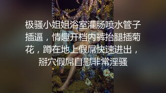 极骚小姐姐浴室灌肠喷水管子插逼，情趣开档内裤抬腿插菊花，蹲在地上假屌快速进出，掰穴假屌自慰非常淫骚